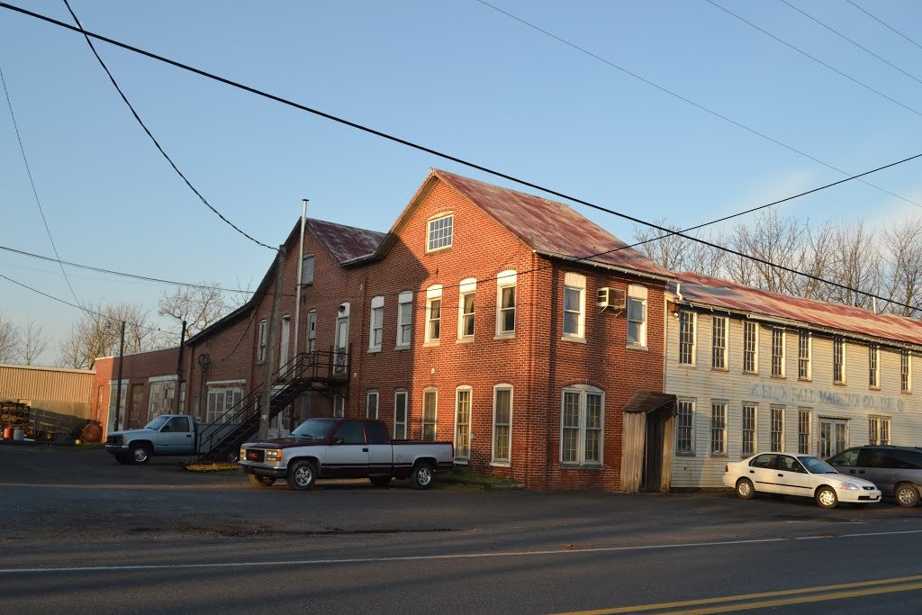 The Blue Ball Machine Co. building in Blue Ball, PA
